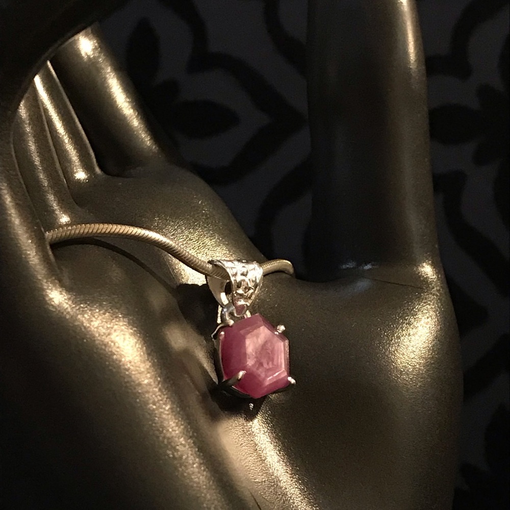 Raw Ruby & Sterling Set - image 2